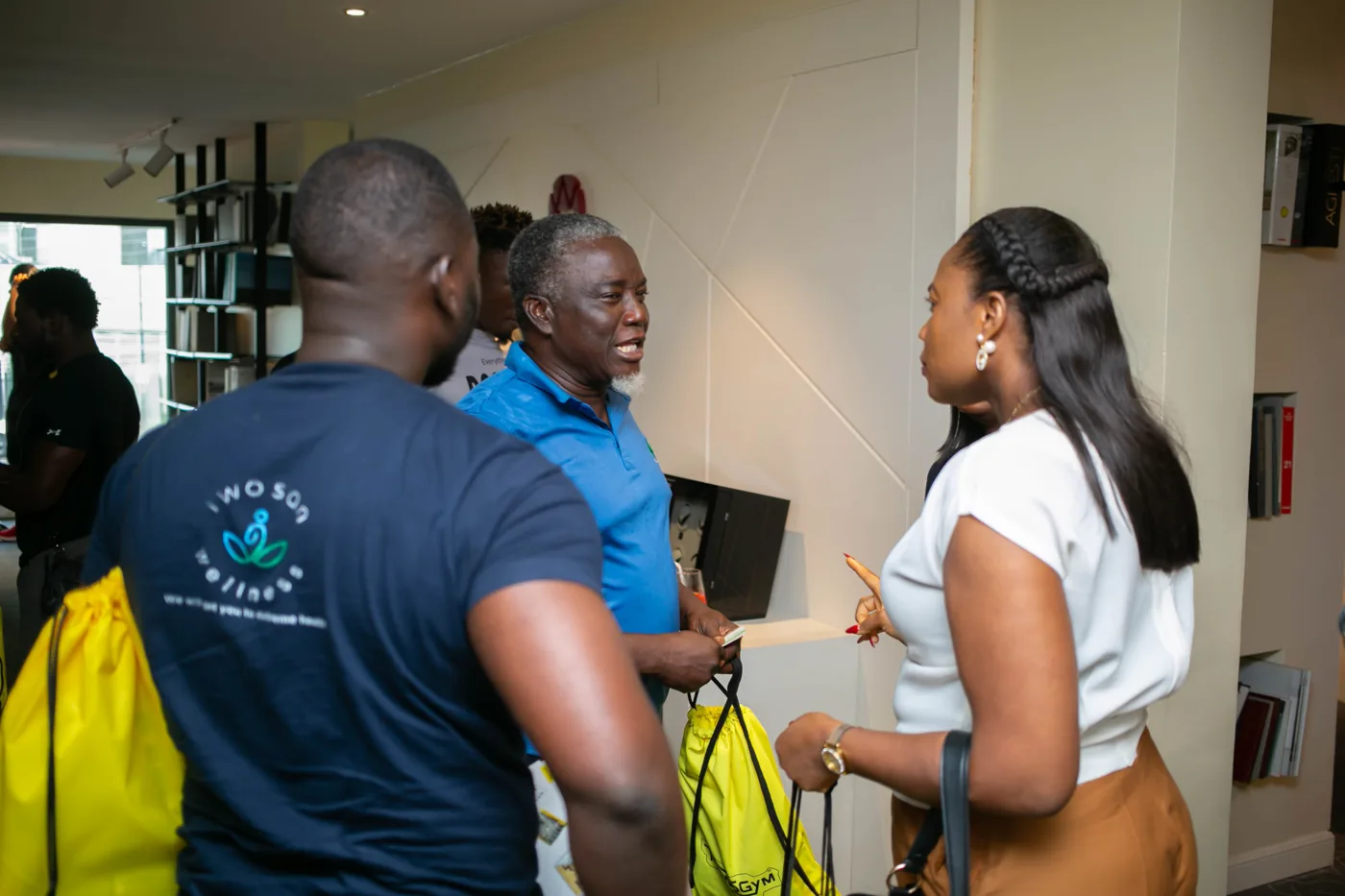 Demonstration during Technogym Checkup launch in Lagos